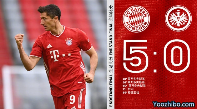 <a href=/gaoqingzuqiu/bayern/ target=_blank class=infotextkey>拜仁</a>慕尼黑5-0法兰克福